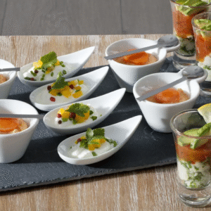 Porslinsskedar amuse-bouche