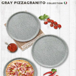 Pizzatallrik Napoli Grå granit