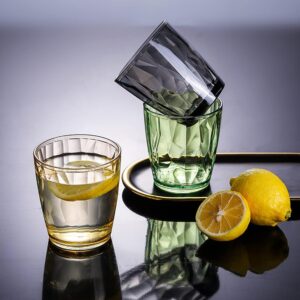 Färgade okrossbara plastglas Ikarya | Stapelbara