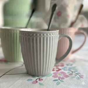 Ljusgrå mugg Clara | 6-pack